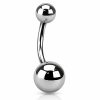 Plain Curved 316L Surgical Stainless Steel Belly Bars
