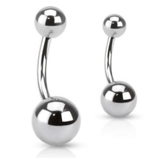 Plain Curved 316L Surgical Stainless Steel Belly Bars 3