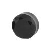 Black Gem Faceted Double Flared Saddle Fit Glass Plugs