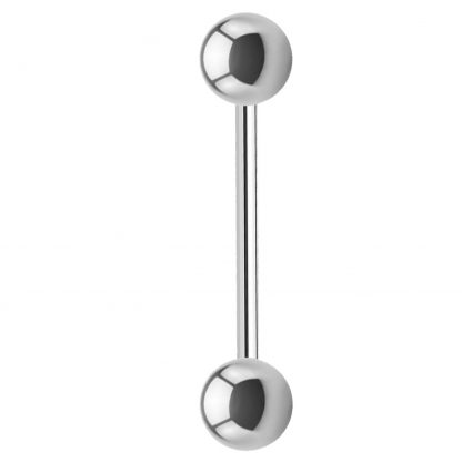 14g Round Ball 316L Surgical Stainless Steel 12mm Barbell