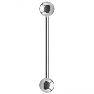 14g Round Ball 316L Surgical Stainless Steel 18mm Barbell
