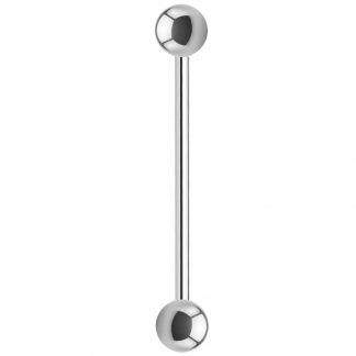 14g Round Ball 316L Surgical Stainless Steel 25mm Barbell