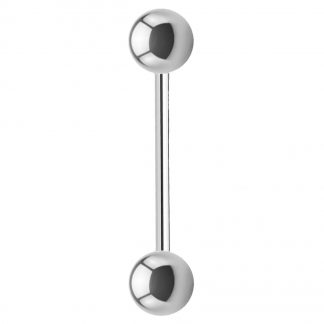16g Round Ball 316L Surgical Stainless Steel 12mm Barbell