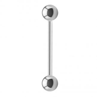 16g Round Ball 316L Surgical Stainless Steel 14mm Barbell 3mm Balls