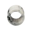 White and Black Marbled Acrylic Double Flared Tunnels 1
