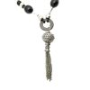 Alloy and Gem Tibetan Style Balloon Pendants  with Woven Chain 2