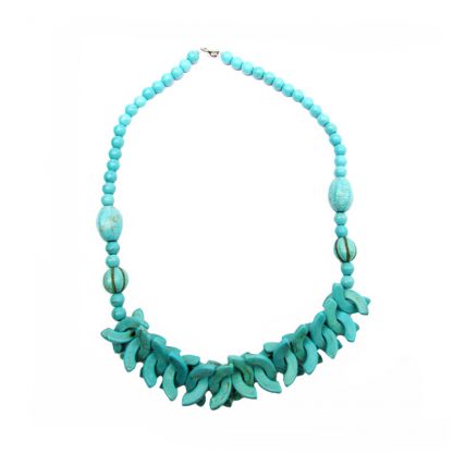 Natural Turquoise Stone Bead Necklaces