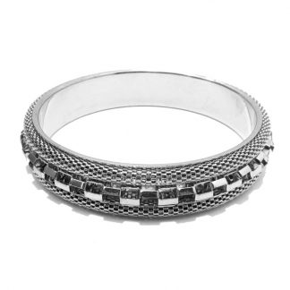 Silver Snake Chain Alloy Bangles 1