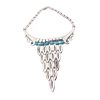 Tibetan Style Crescent Turquoise & Antiqued Alloy Necklaces