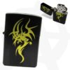  Black and Gold Dragon Windproof Lighter LGT B GDES 1