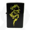  Black and Gold Dragon Windproof Lighter LGT B GDES 2a