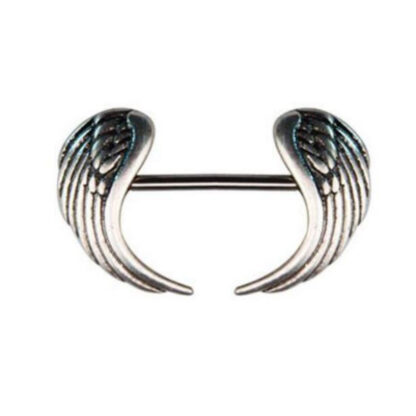 Angel Wings  316L Stainless Steel Nipple Barbell