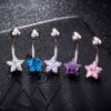 Crystal Star Gem 316L Stainless Steel Belly Ring