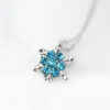 CZ Gemmed Snowflake Alloy Necklace   Pacific Opal
