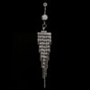 Crystal CZ Gem Waterfall 316L Surgical Stainless Steel Belly Dangle 3