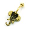 Golden Elephant 316L Surgical Stainless Steel Belly Ring Back
