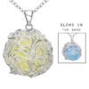 Luminous Mesh Ball Pendant Necklace Main