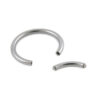 Plain Silver Solid Titanium Segmented Rings for Cartilage   Tragus   Ear   Nose 1