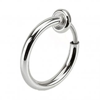 Titanium Anodised Surgical Steel Fake Nose Lip Eyebrow Belly Septum Ring Silver