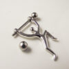 Weightlifter 316L Stainless Steel Nipple Barbell Dangle 1