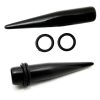 Bright UV Coloured Acrylic Tapers Black (3)