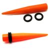 Bright UV Coloured Acrylic Tapers Orange (3)