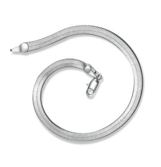 Snake Scale Link Silver plated Bracelet