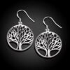 Tree Of Life Silver Earrings 1