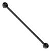 14 Gauge Black Titanium Anodised Surgical Steel Industrial Barbell Cartilage Ear Tragus Body Piercing Jewelry
