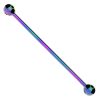 14 Gauge Rainbow Titanium Anodised Surgical Steel Industrial Barbell Cartilage Ear Tragus Body Piercing Jewelry