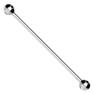 14 Gauge Titanium Anodised Surgical Steel Industrial Barbell Cartilage Ear Tragus Body Piercing Jewelry