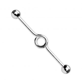 Surgical Steel Looped Industrial Scaffold Barbell Piercing Cartilage
