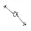 Surgical Steel Looped Industrial Scaffold Barbell Piercing Cartilage Tragus Earring 2