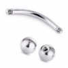 14g Surgical Steel Curved Babell Eyebrow Nipple Conch Daith Cartilage Piercing
