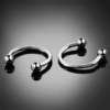 16G Silver 10mm G23 Titanium Horseshoe Circular Barbell Lip Ear Nipple Eyebrow Septum Piercing Jewellery 1
