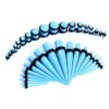 Light Blue Acrylic Plugs & Tapers Stretching Kit  (36PC) (14GA   00GA)
